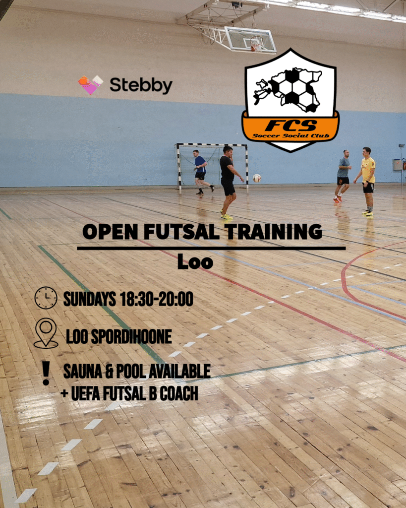 saalirahvaliiga jalgpall futsal mängi saalijalgpalli rahvaliiga tallinnas lool